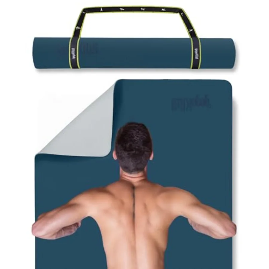 

Extra Wide Yoga Mat for Men Women 72"L x 36"W Non Slip Fitness and Exercise Mat with Alignment Marks for Yoga Pilates Floor Wor