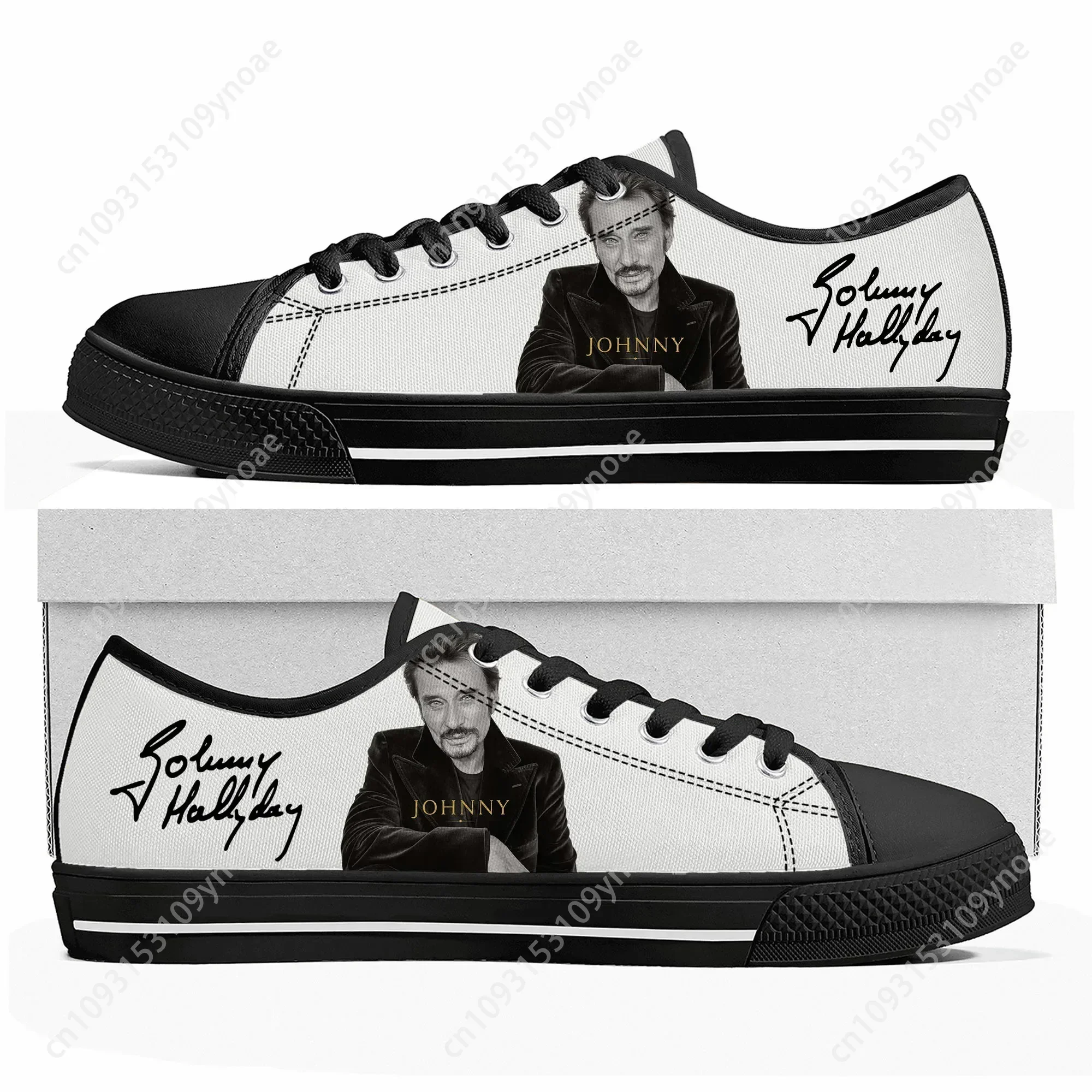 Johnny Hallyday Rock Singer Low Top High Quality Sneakers Mens Women Teenager Canvas Sneaker Casual Couple Shoes Shoe 3