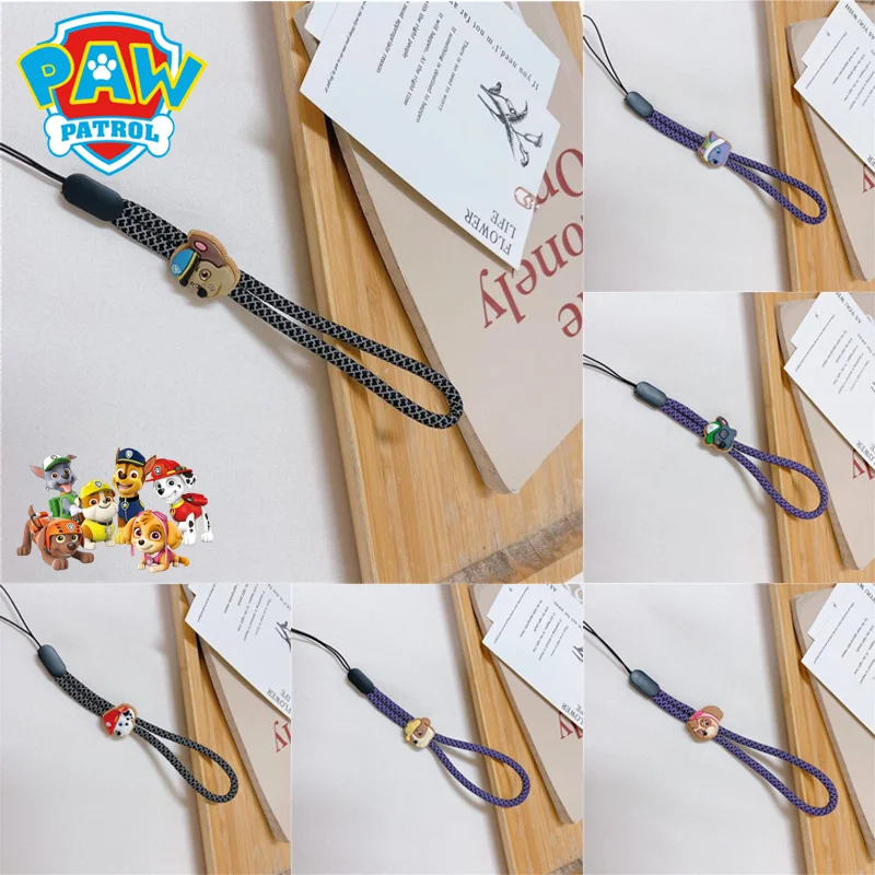 

Paw Patrol Phone Strap Cartoon Chase Skye Anti-lost Lanyard Kawaii Mobile Phone Hanging Rope Jewelry Decoration KeyChain Gifts