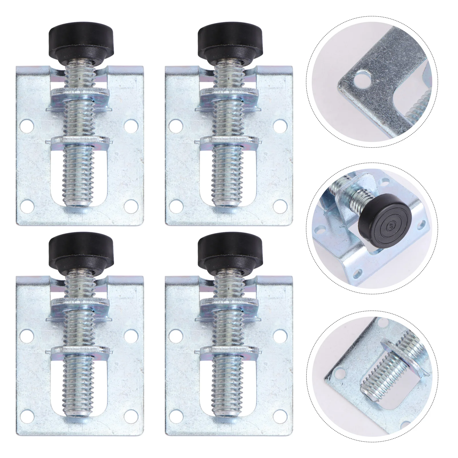 

4pcs Screw Furniture Adjustable Cabinet Legs Steel Table Sofa Metal Leveling Feet Corner Bracket Floor Protection