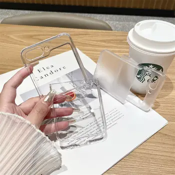 適用於三星 Galaxy Z Flip 6/5/4/3/ZFlip 1/2 的透明硬式 PC 超薄保護殼,透明磨砂防震保護套,適用於三星 Flip6 6 最佳銷售 三星翻蓋3手機殼 - №6