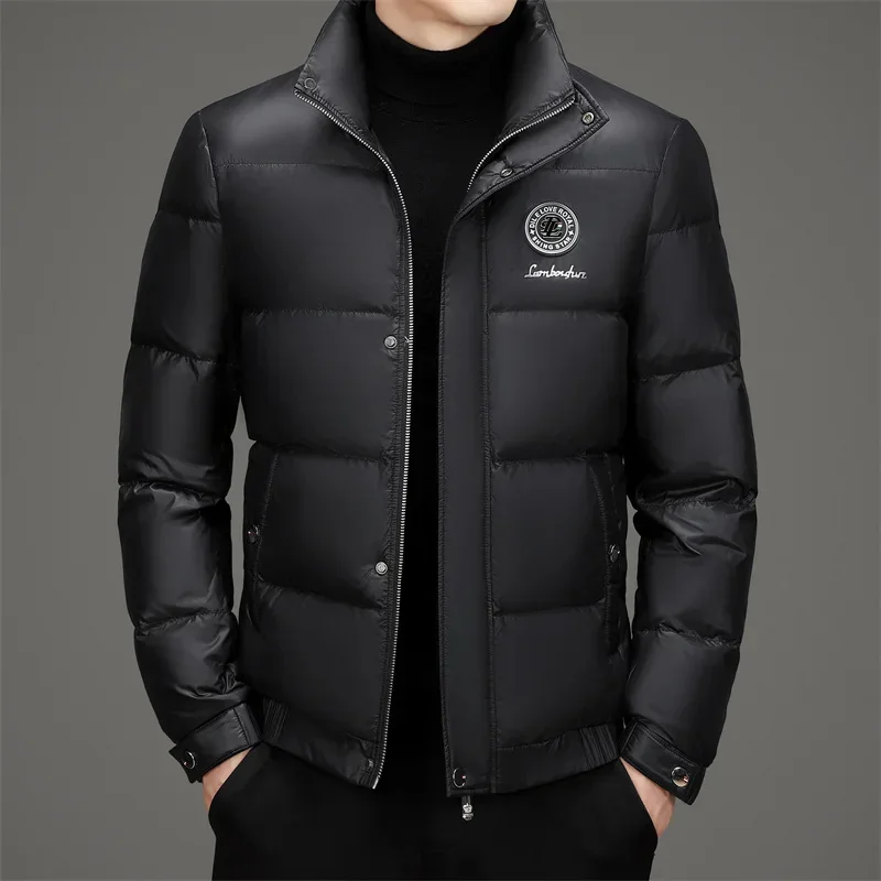 Luxury Designer Clothing Men's High-end Down Jacket Super Filling Goose Thickened Long-Sleeved Heating 2025