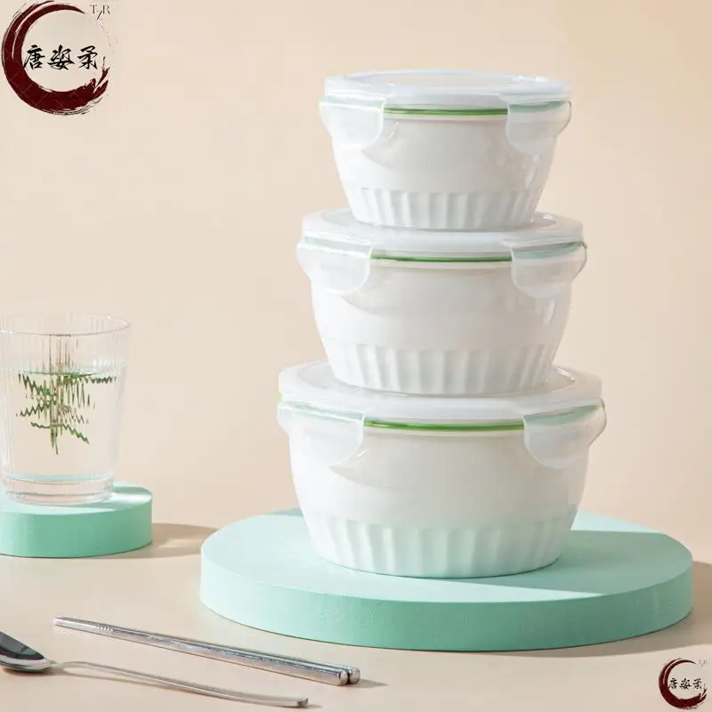 

Микроволновая миска-контейнер для еды с крышкой для офисных работников, для сохранения свежести, для яиц и супов