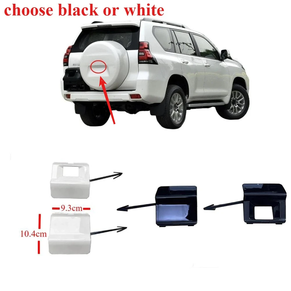 

1 Piece White or black Spare Tire Small Cover for Land Cruiser Prado 150 Trim Cover for Toyota LC150 2010-2022 Camera Hole Cover