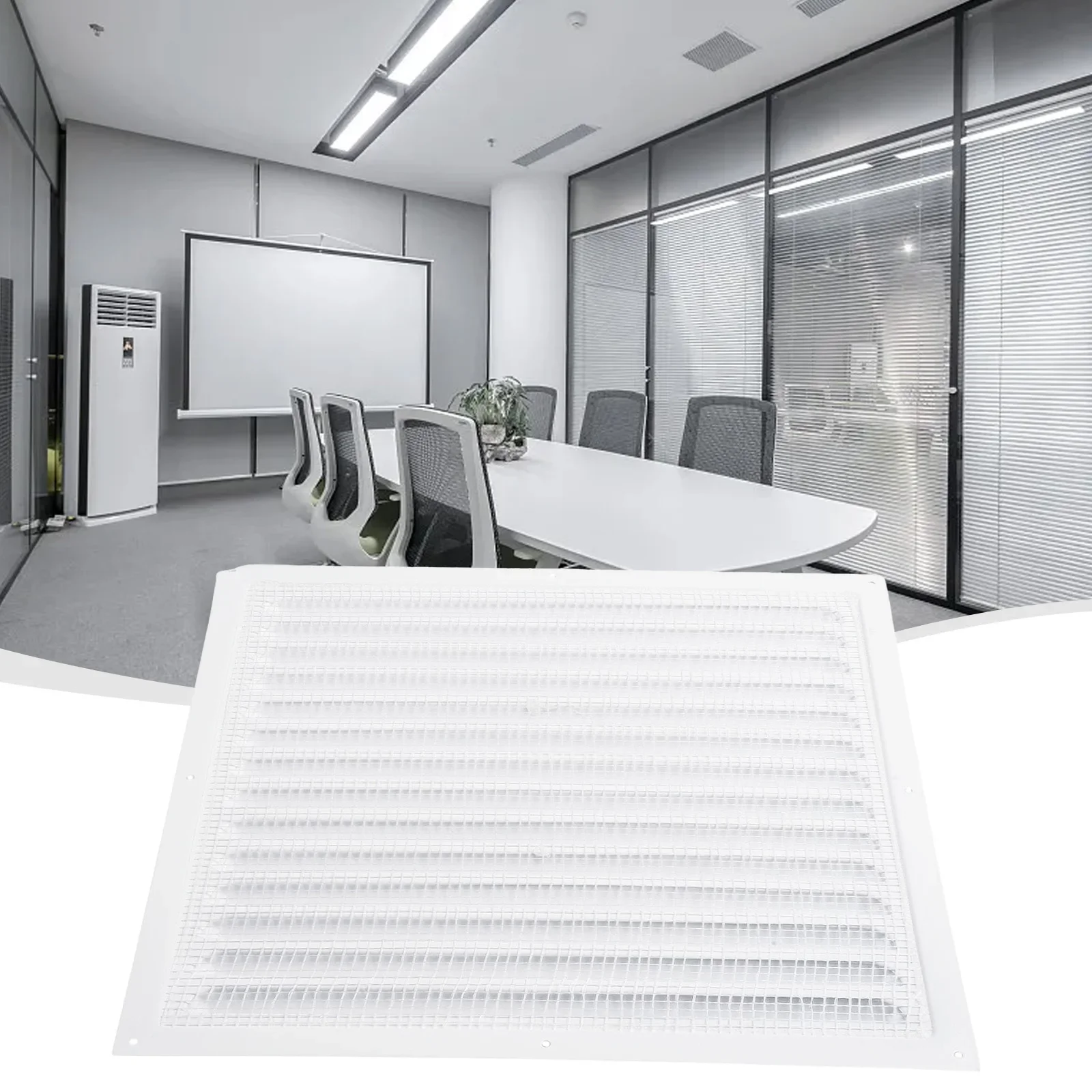 Metal Louver Air Vents Grille Ventilation Covers Aluminum Grilles Duct Heating Cooling Vents Plate Insect Screen Cover Air Vents image 2