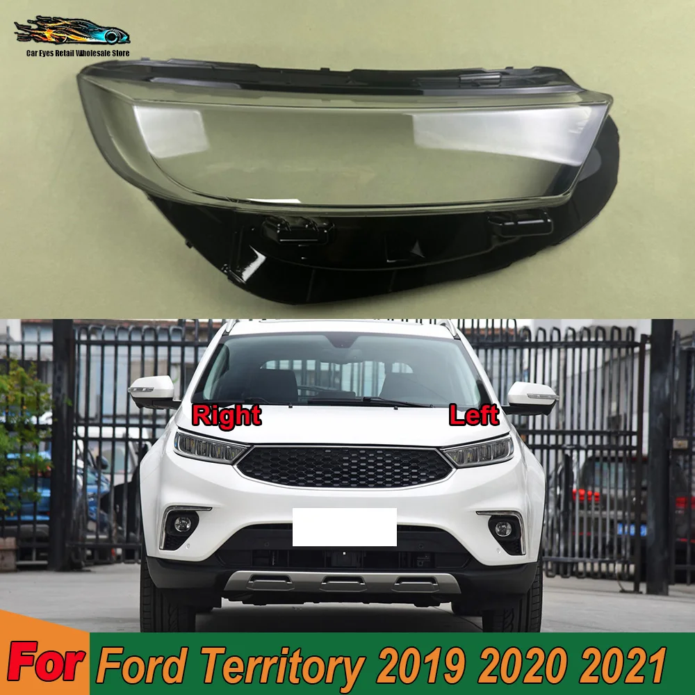 

Car Front Headlight cover For Ford Territory 2019 2020 2021 Front Headlight Cover Shade Lampshade Lens Headlamp Shell Plexiglass
