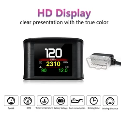 P10-PRO OBD2 HUD Digital Speedometer Smart Car System OBD Head-up Display Plug and Play Auto Electronics Board Computer Custom