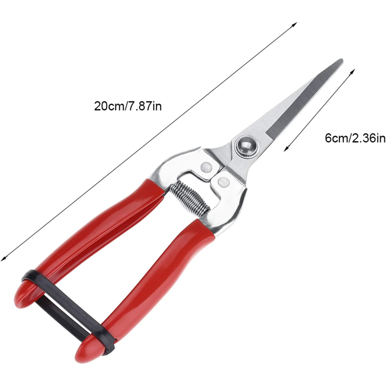 Pruner สแตนเลส,Classic Manual Hand Pruner ทนทานผลไม้ Professional กรรไกรตัดแต่งกิ่งทําสวนพร้อมที่จับกันลื่น