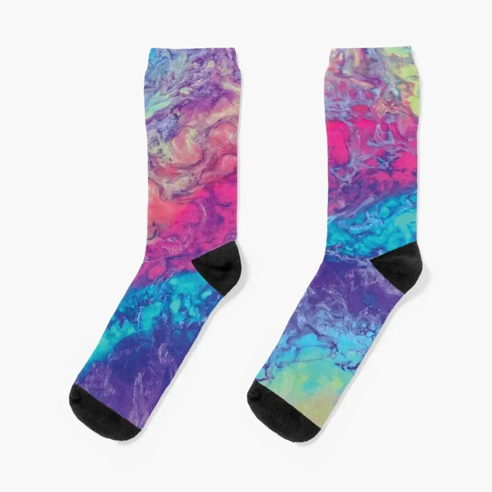 Calcetines antideslizantes de fútbol para hombre y mujer, medias de estilo hiphop, Tutti Frutti