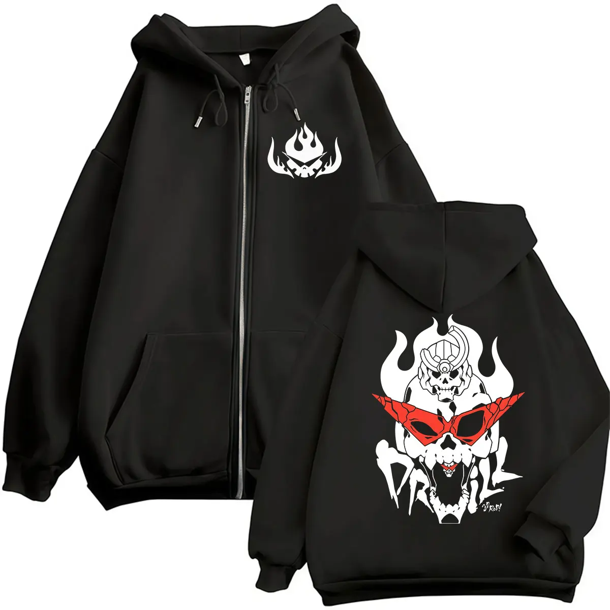 Anime Tengen Toppa Gurren Lagann Zipper Hoodie Men's Fashion Pullover Clothing Sweatshirt Man Vintage Long Sleeve Jacket Hooded