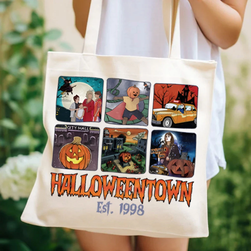 Halloween Gift Tote Bags Happy Halloween Women's Handbag's Halloweentown University Women's Handbag's Halloween Squad Tote Bag's