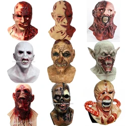 Horror Bloody Headgear Mask Realistic Latex Party Mask Halloween Masks Horror Cosplay Mask