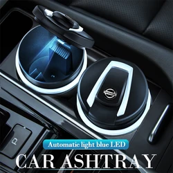 Car Detachable Vehicle Ashtray Holder Led Cigarette Ashtray Interior Parts For Nissan X-trail Qashqai Juke Sentra Nismo Teana