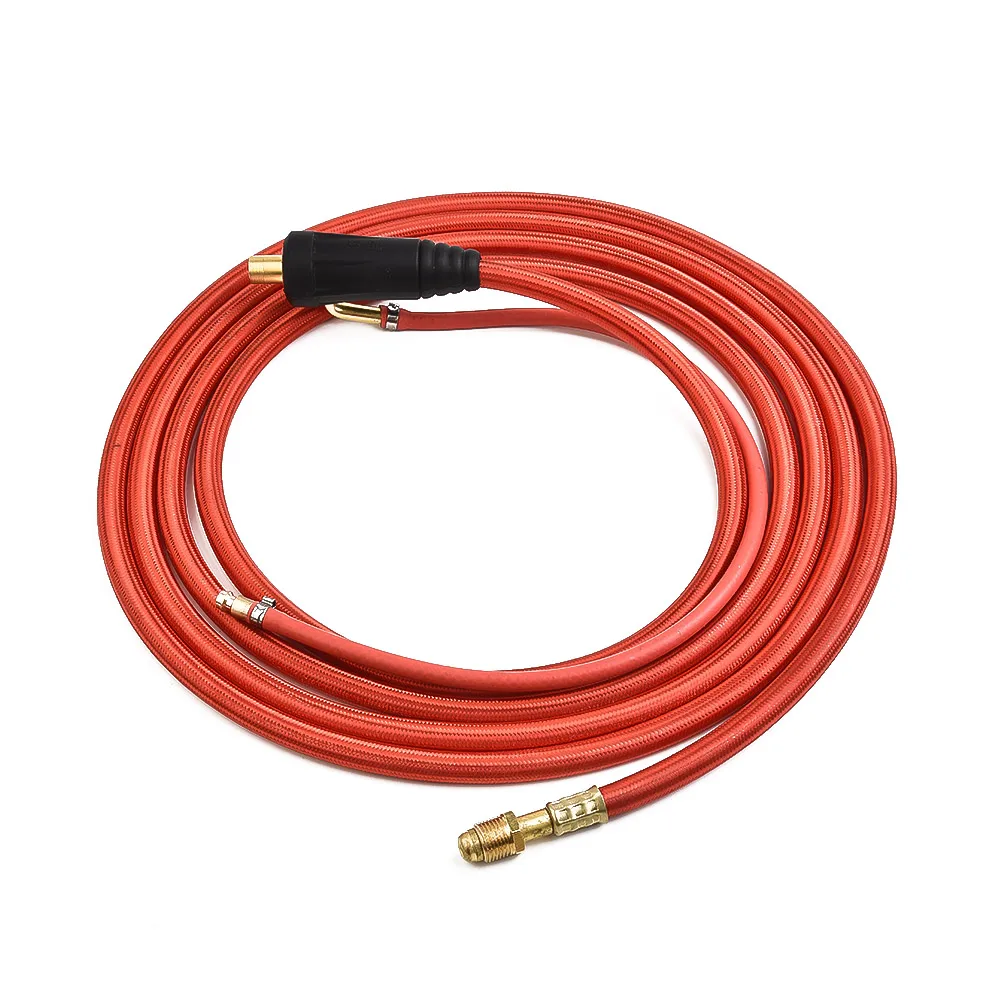 Wp26 Quick Connect Tig Welding Torch Gas-electric Integrated Red Hose Cable Wire WP26 Quick Connect Gas-electric Integrated Red