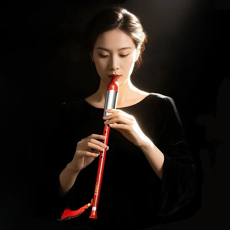 Professional Bawu C/B-flat Key Chinese Vertical Flute Children Adult Playing Bawu Detachable Portable Folk Musical Instrument