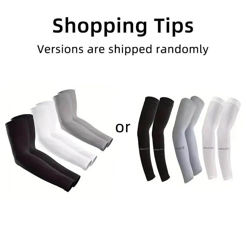 3 Pairs Breathable Cooling Ice Silk Arm Sleeves UV Sun Protection High Elastic Arm Covers for Outdoor Cycling  Mountaineering