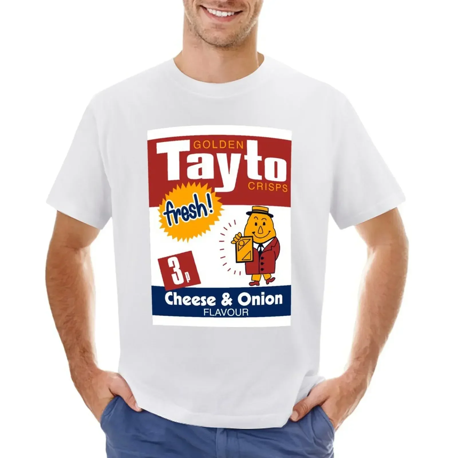 Tayto Cheese & Onion Retro Snack T-shirt animal prinfor boys boys animal print men t shirts