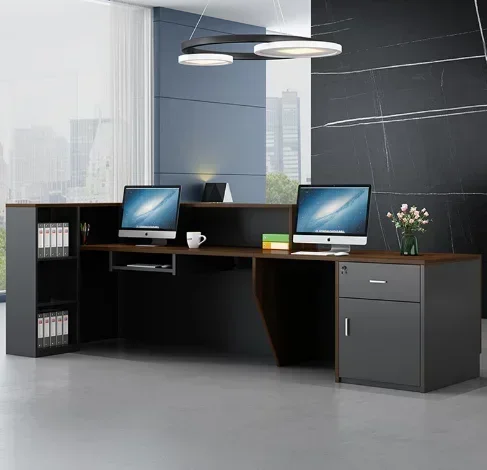 Help Desk Reseption Reception Luxury Shop Service Counter Beauty Center Elegant Office Furniture Receptionist Front Salon Table