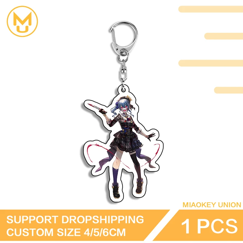 Sexy VTuber Hoshimachi Suisei Double Sided Keyring Adorable Hot Selling Lightweight Costumes Props Versatile Fashionable Jewelry