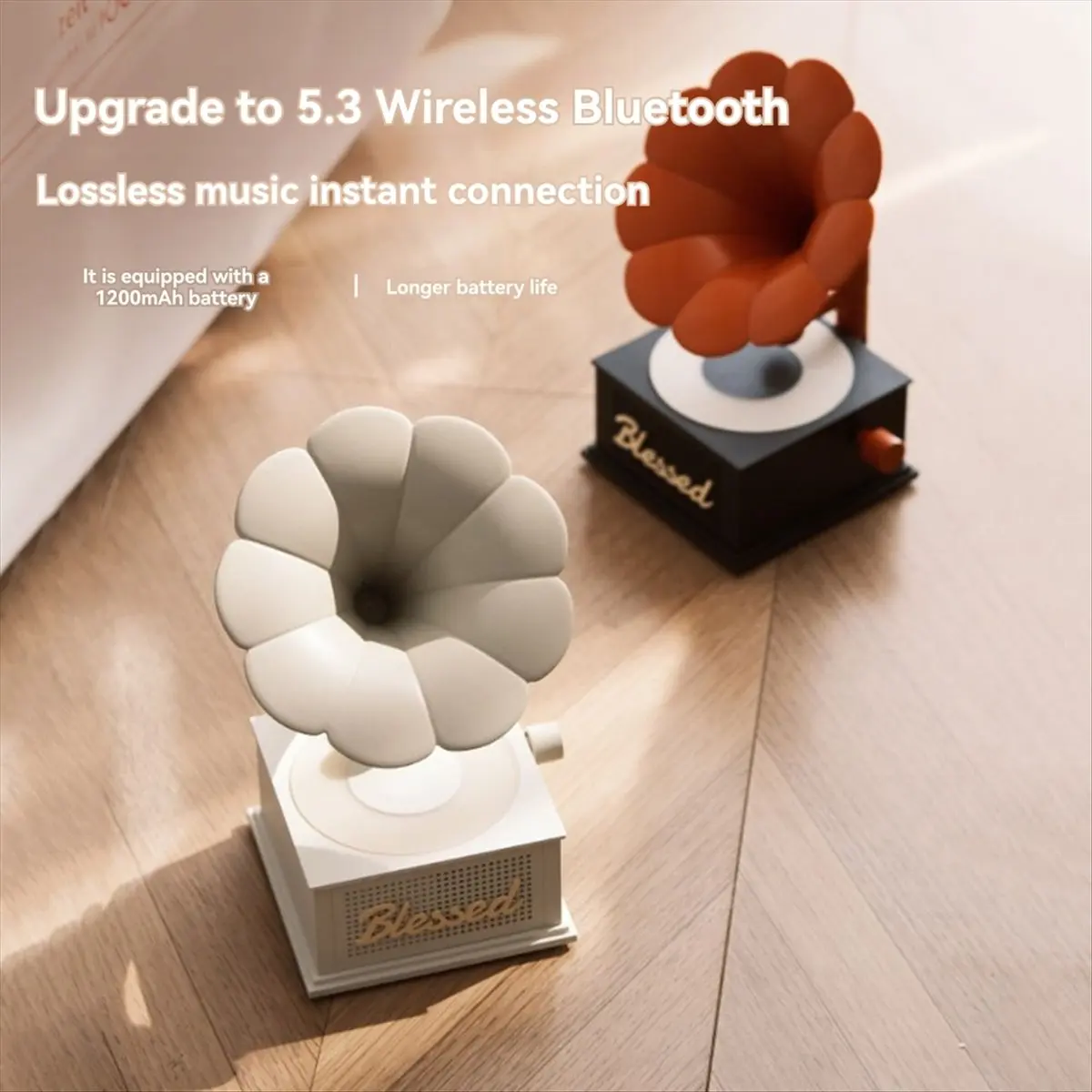 

Портативная беспроводная мини-колонка A73T в ретро-стиле с Bluetooth, для улицы, с радио, воспроизведением MP3 и сабвуфером, белая