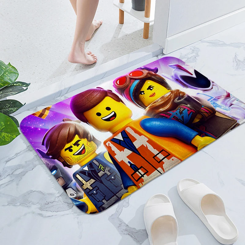 

Bathroom Rug A-Lego Movies Aesthetic Mat for Hallway Carpet for Kitchen Floor Mats Front Door Entrance Carpet Room Floor Carpets