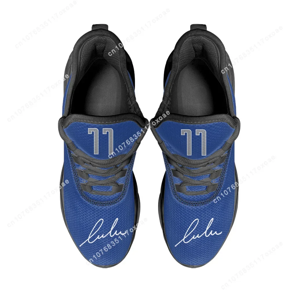 Dallas basketball Flats Sneakers Mens Womens Sports Shoes Luka Doncic NO 77 Sneaker Lace Up Mesh Footwear custom made Shoe