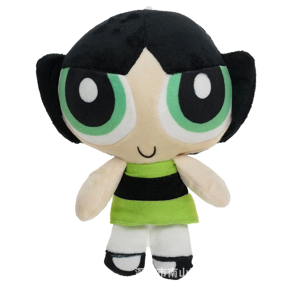 20cm 4 Styles The Powerpuff Bubbles Blossom Buttercup Plush Doll Soft Stuffed Cartoon Toys Girls Birthday Gifts