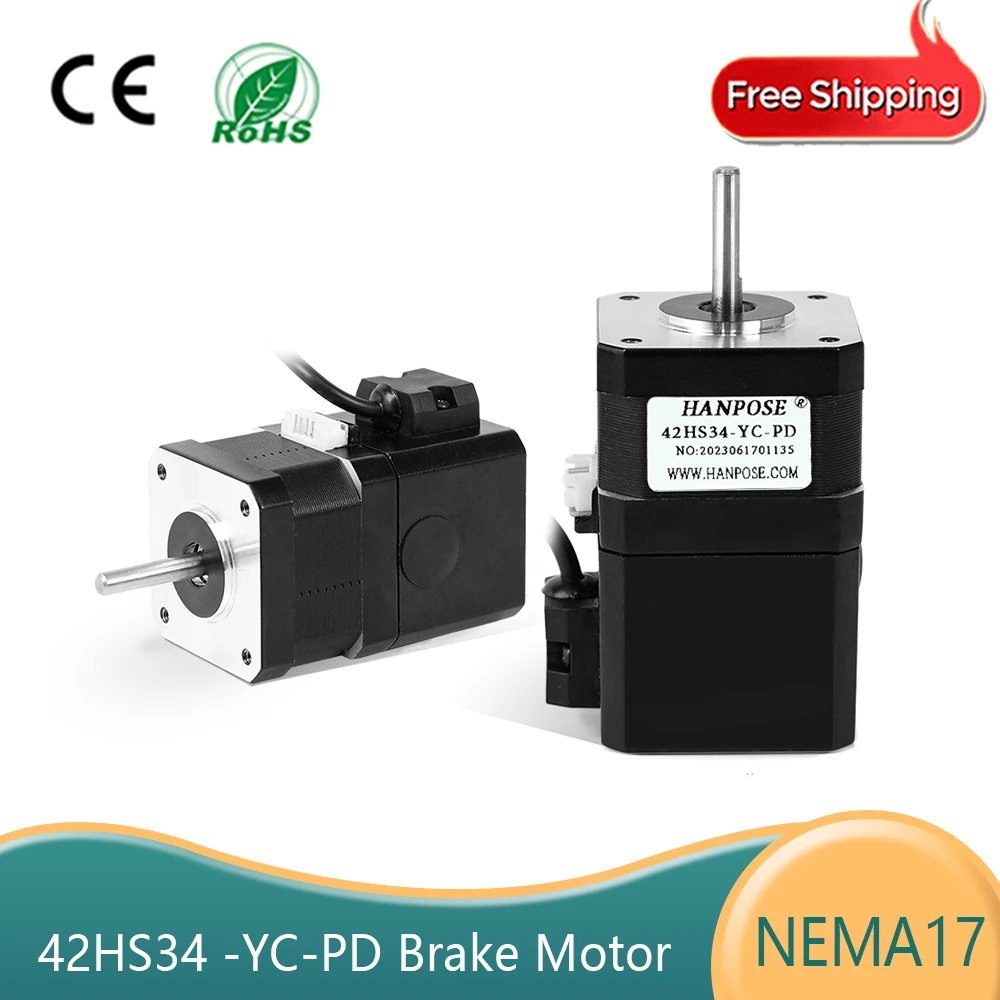 

high torque 28N.cm 4-Leads 1.3A 42HS34-YC-PD For 3D engraving machine Permanent magnet Barke Stepper motor NEMA17