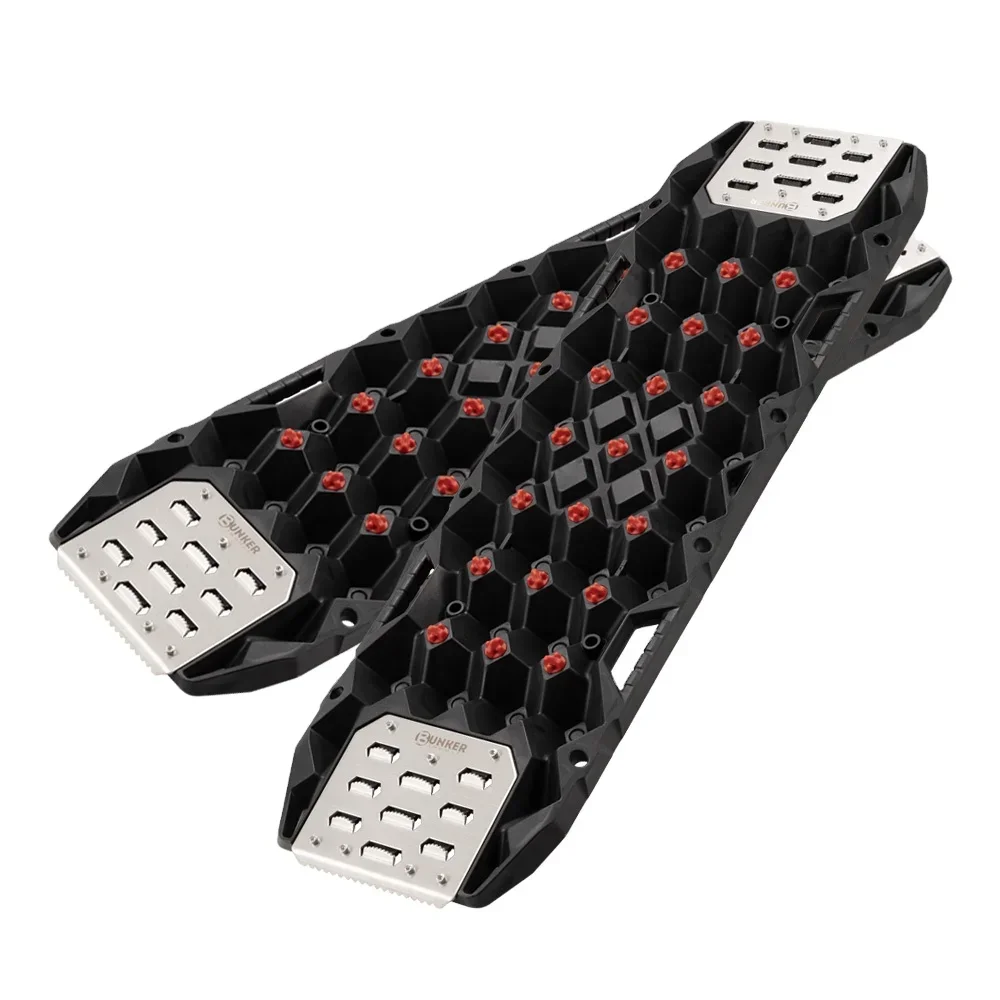 

BUNKER INDUST New Style Recovery Tracks Sand Tire Ladder Board Off-Road 25T Black 4WD Traction Boards
