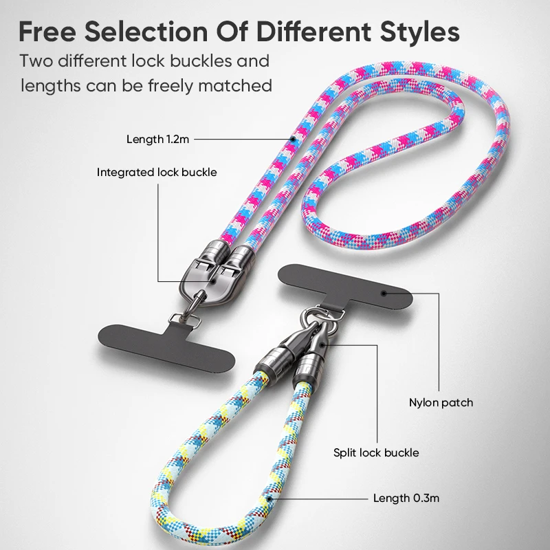 PD240W Phone Lanyard Charge Cable 2 in 1 USB-C to USB-C Super Fast Charge Data Cable Zinc Alloy Head Lanyard Fast Charging Cable
