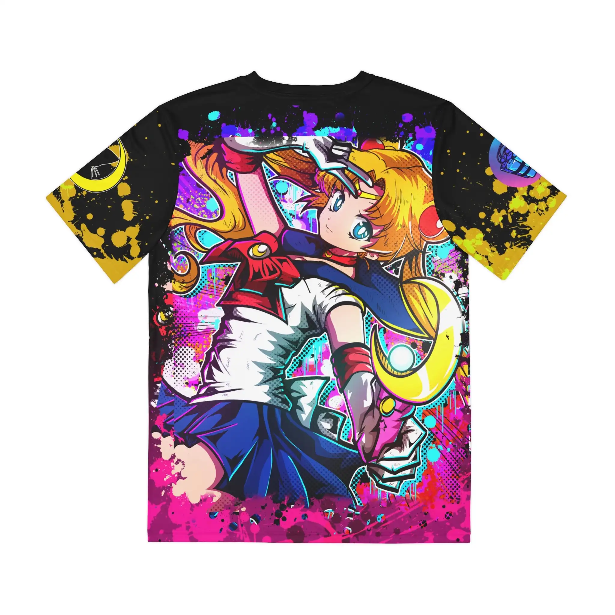 Trendy Collectible Unisex Crew Neck Sailor Moon Anime Tee Soft Printed Top Ideal For Night Out And Casual Street Style Looks
