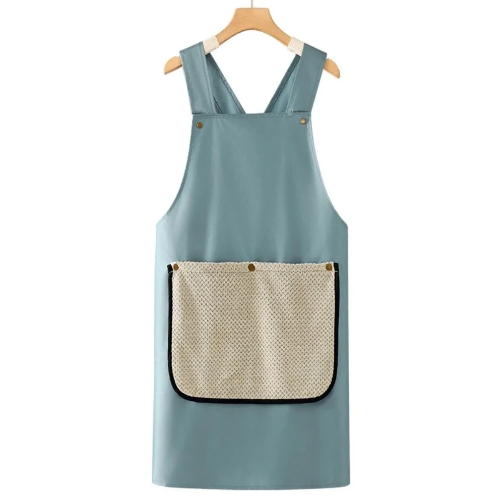 

Creative PVC Baking Cooking Aprons Waterproof Solid Color Apron Sleeveless Antipollution Workwear Kitchen Accessories