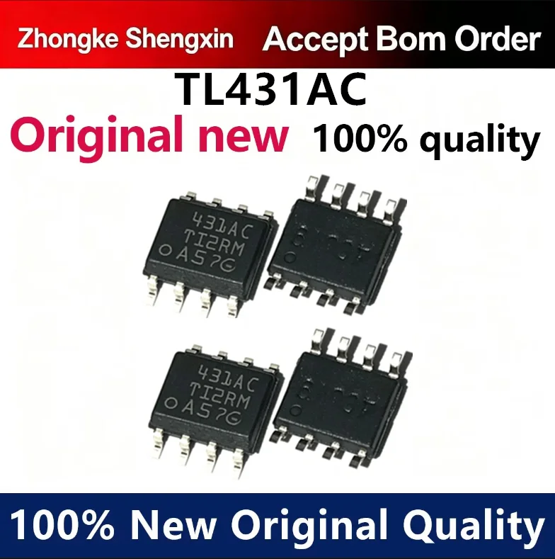 （5pcs-10pcs）Brand new imported TL431ACDR 431AC voltage reference regulator chip patch SOP-8