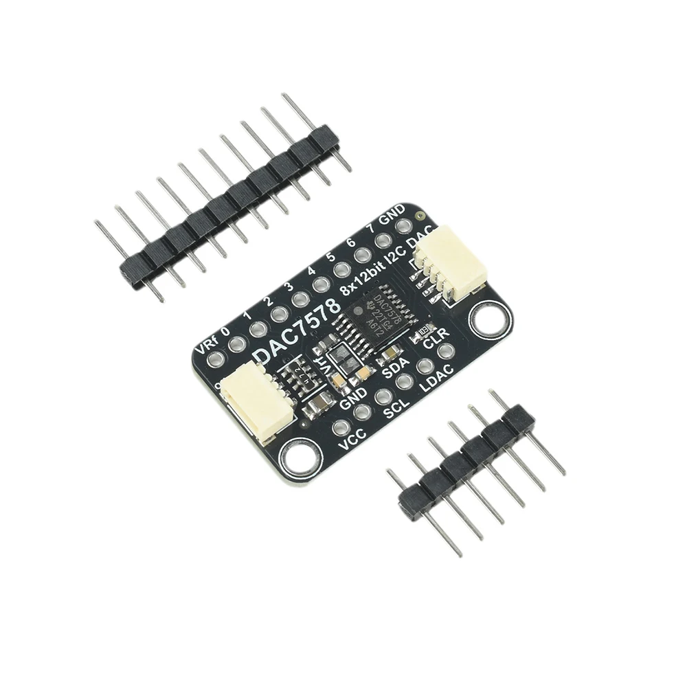 8 Channel I2C DAC Breakout Board DAC6578 DAC7578 10Bit 12Bit Resolution Programmable Voltage Output Module 3‑5V