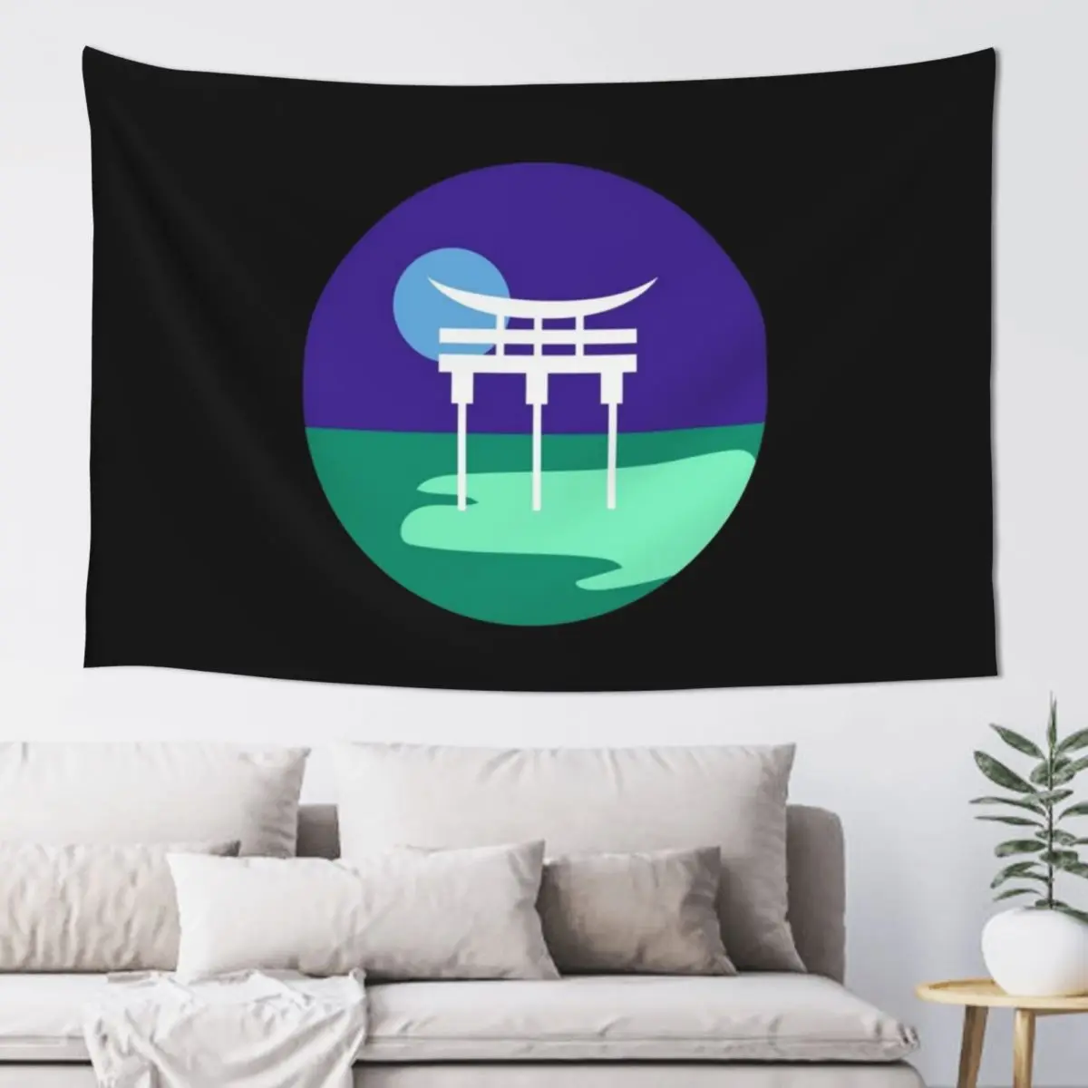 Japanese Torii Gate Landscape Vincian mlm. Gay Male Pride Tapestry Outdoor Decor Kawaii Room Decor Wall Deco Tapestry