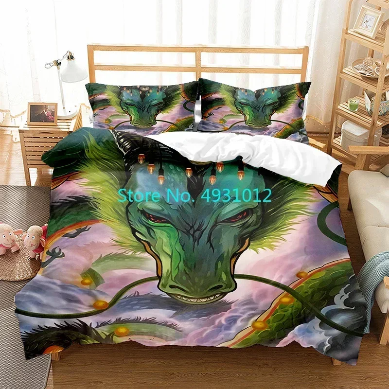

Cool Super Dragon Ball Z Son-Goku Anime Japanese Bedding Set Pillowcase Bedclothes 3D Print Kids Boy Quilt Duvet Cover Gift