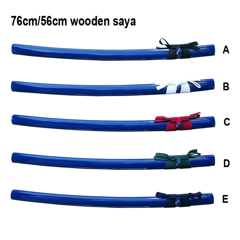 Wooden Saya for Japanese Samurai Sword, Katana, Wakizashi Sheath, Scabbard with Sageo, Gold Shitodom, Brand New Supply