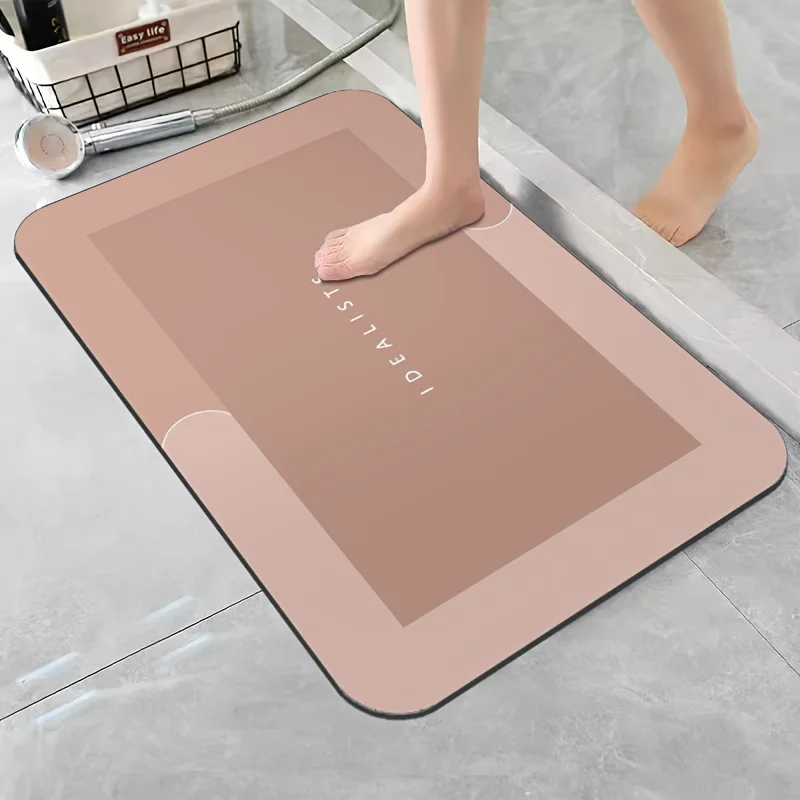 Diatomeeënaarde Badmat Superabsorberend Antislip Sneldrogend Zachte Vloermat voor Badkamer Douche Wasserij Slaapkamer Keuken RV