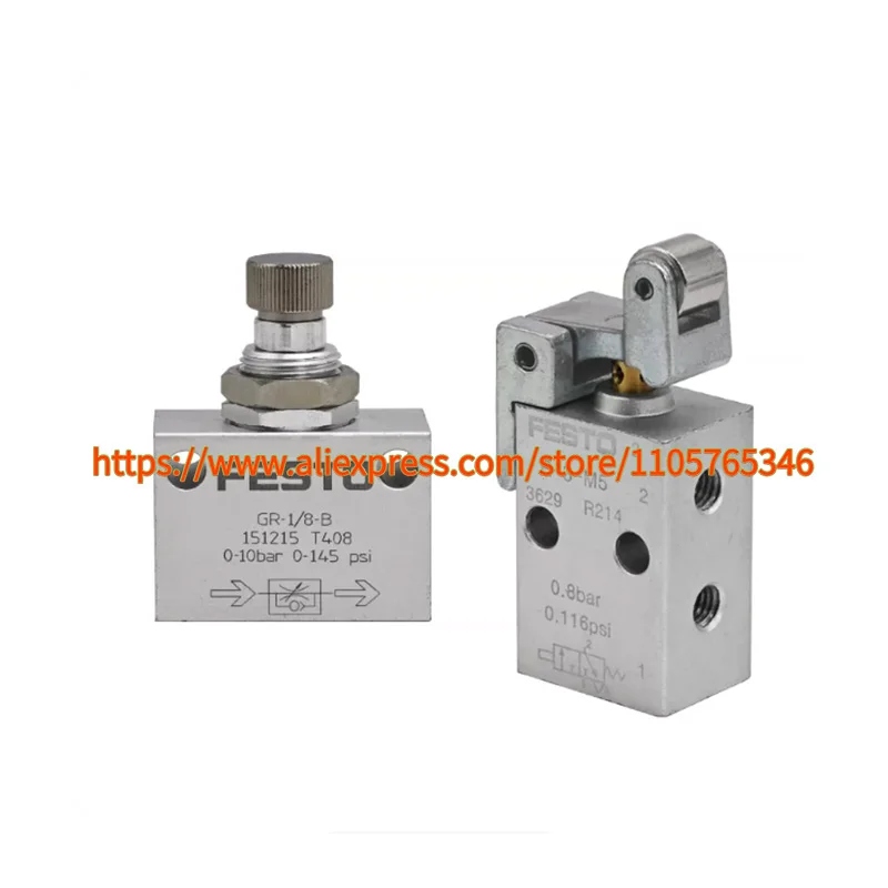 1pcs GR-M5-B 151213 GRO-M5-B 151214 GR-1/8-B 151215 GRO-18-B 151216 GRA-1/4-B 6509 GR-1/2 3720 R-3-M5  3629 FESTO Throttle Valve
