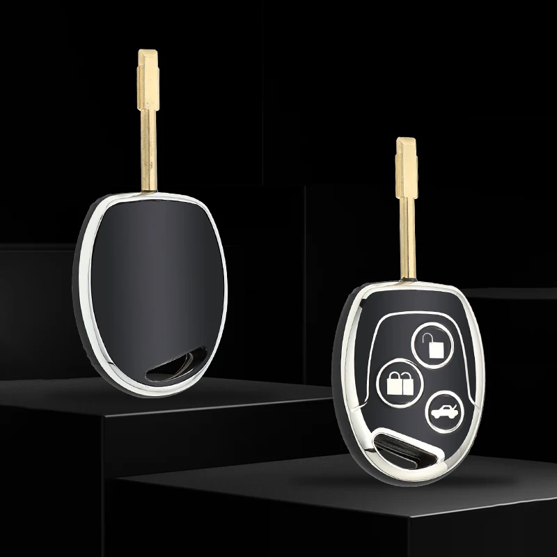 3 Buttons TPU Car Key Case Cover For Ford Mondeo Focus Fusion Fiesta Galaxy Transit Protected Holder Keyless Fob Accessories