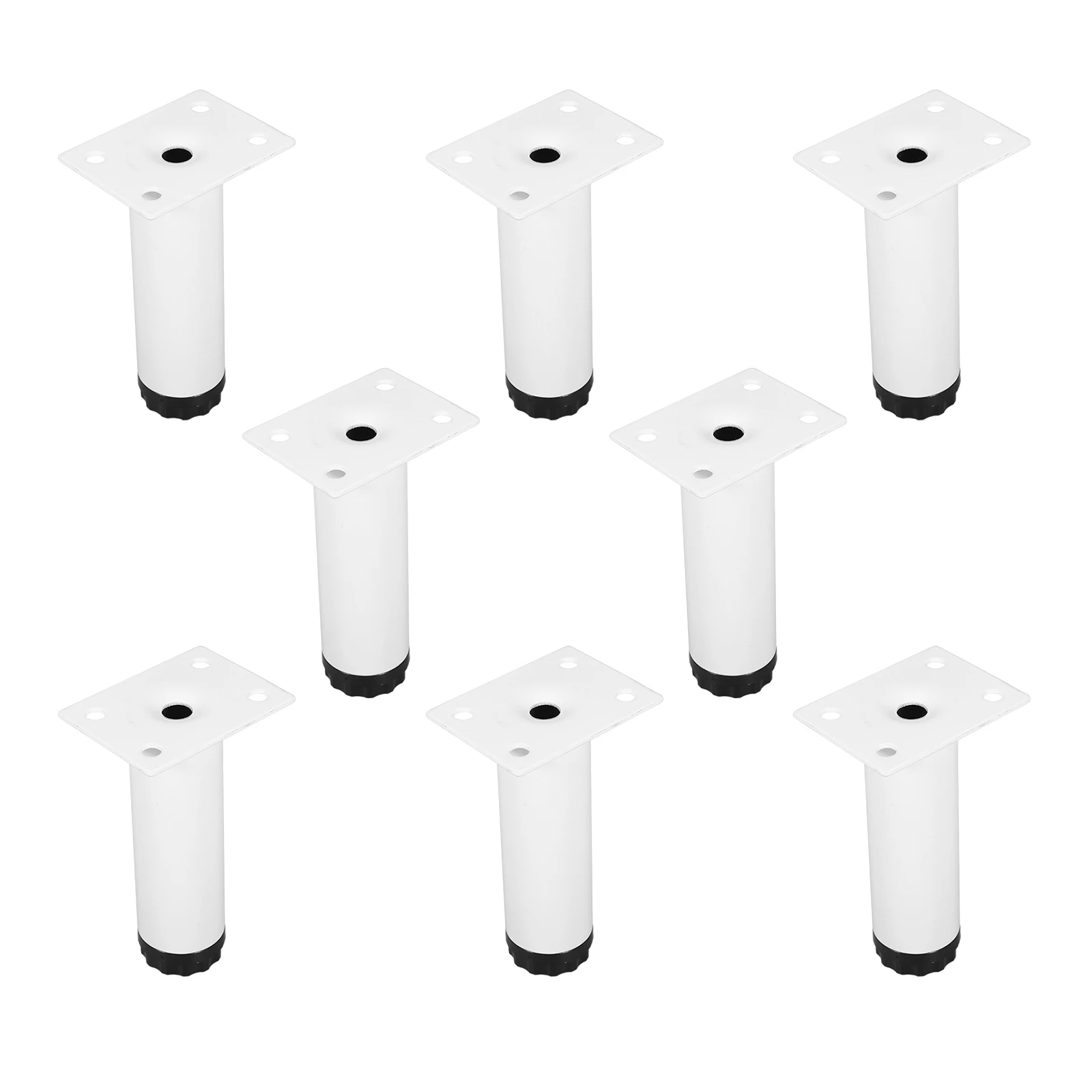 

8Pcs Round Adjustable Metal Furniture Legs Sofa Bed Cabinet Couch Support Feet Replacement Strong Heavy Duty Cabinet Legs