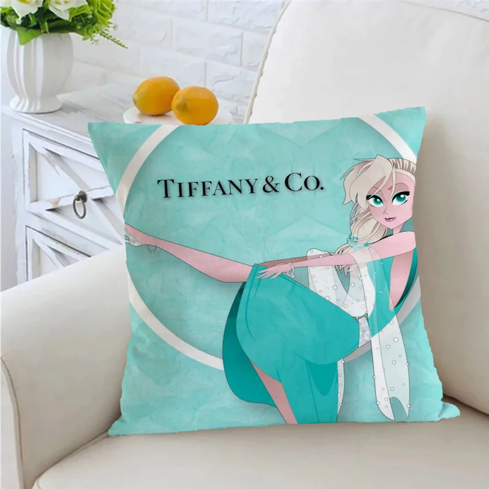 Throw Pillow Covers Duplex PrintingTIFFANY&CO Decorative Pillows for Sofa Cushions Cover Personalized Gifts Home and Decoration