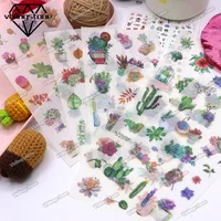 6Sheets Kawaii Washi Paper Stickers Scrapbooking Flower Girls Decorative Stickers for Diary Album Aesthetics Stationery 3