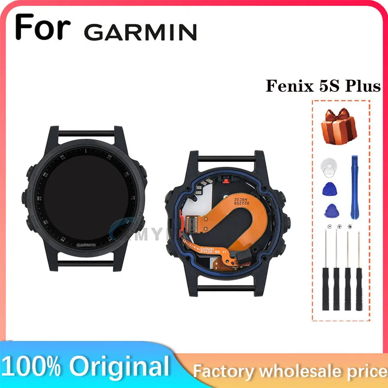 For Garmin Fenix 5S Plus brand new original LCD display screen parts replacement and repair