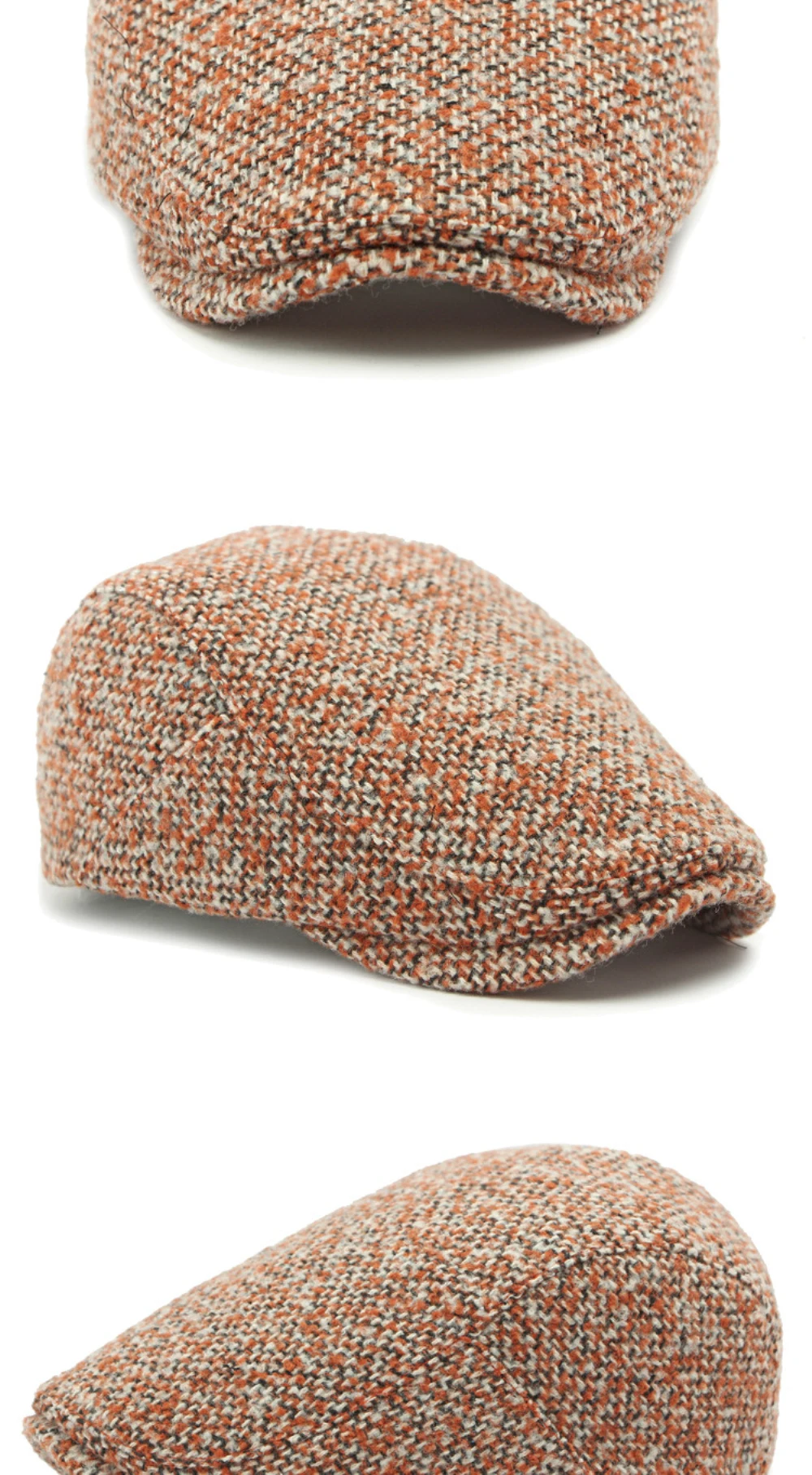 HT4571 Berets Frühling Herbst Winter Hut Kappe Männer Frauen Vintage Künstler Maler Baskenmütze Hut Gestrickte Ivy Flache Kappe Männlich Weiblich Baskenmütze Kappe – Detail 7