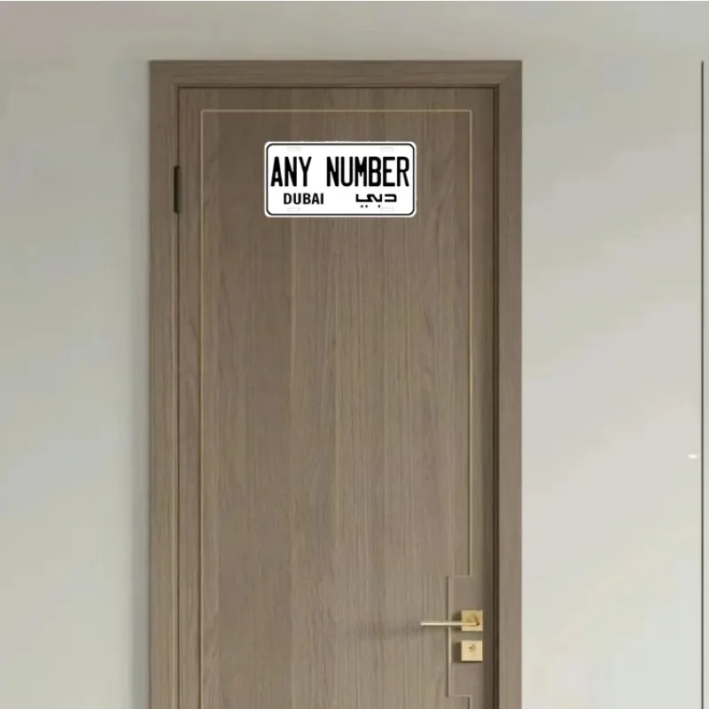 Custom Dubai 003 License Plate,Vehicle Decor,Xmas/Halloween Gift,Decoration Only