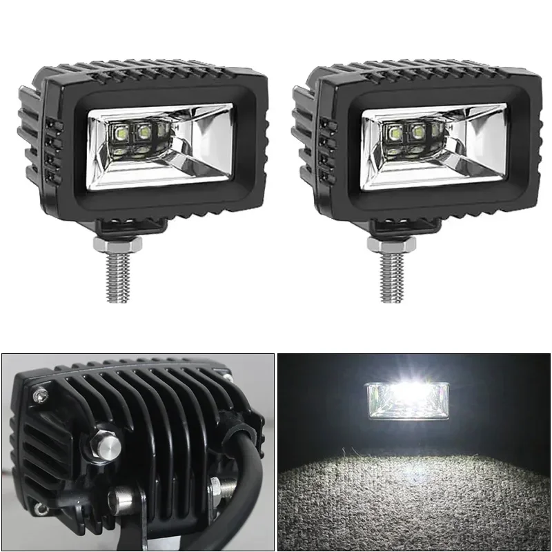 

2/1 шт. светодиодный прожектор для скрытого монтажа, резервная противотуманная фара 6000K, освещение вождения автомобиля для бездорожья 4x4, пикапа, внедорожника, UTV, RV