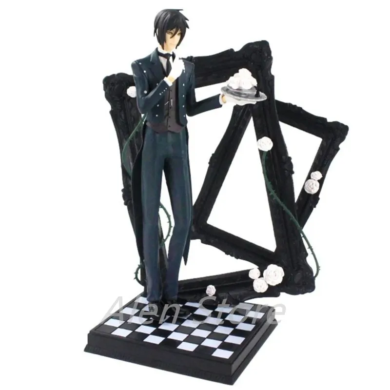 

Black Butler Book of Circus Black Butler Sebastian Michaelis Figures PVC Anime Action Figure Collectible Model Toy 25cm