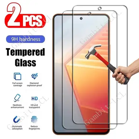2PCS For Vivo Y77e 5G iQOO 10 11 9 SE 9T Neo 6 7 Racing Z6 Lite Z6x S12 S9 S9e V21 V21e 4G Screen Protective Tempered Glass Film