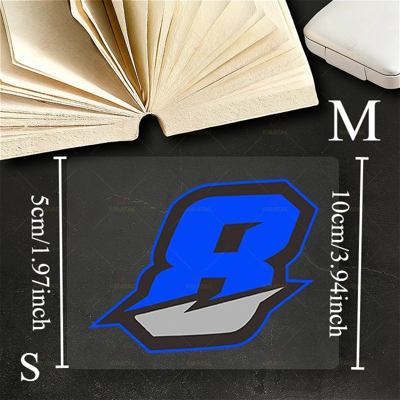 2Pcs Blue Spliced Number Motorcycle Stickers, Waterproof Vinyl Decals for Motorcycle Full Body